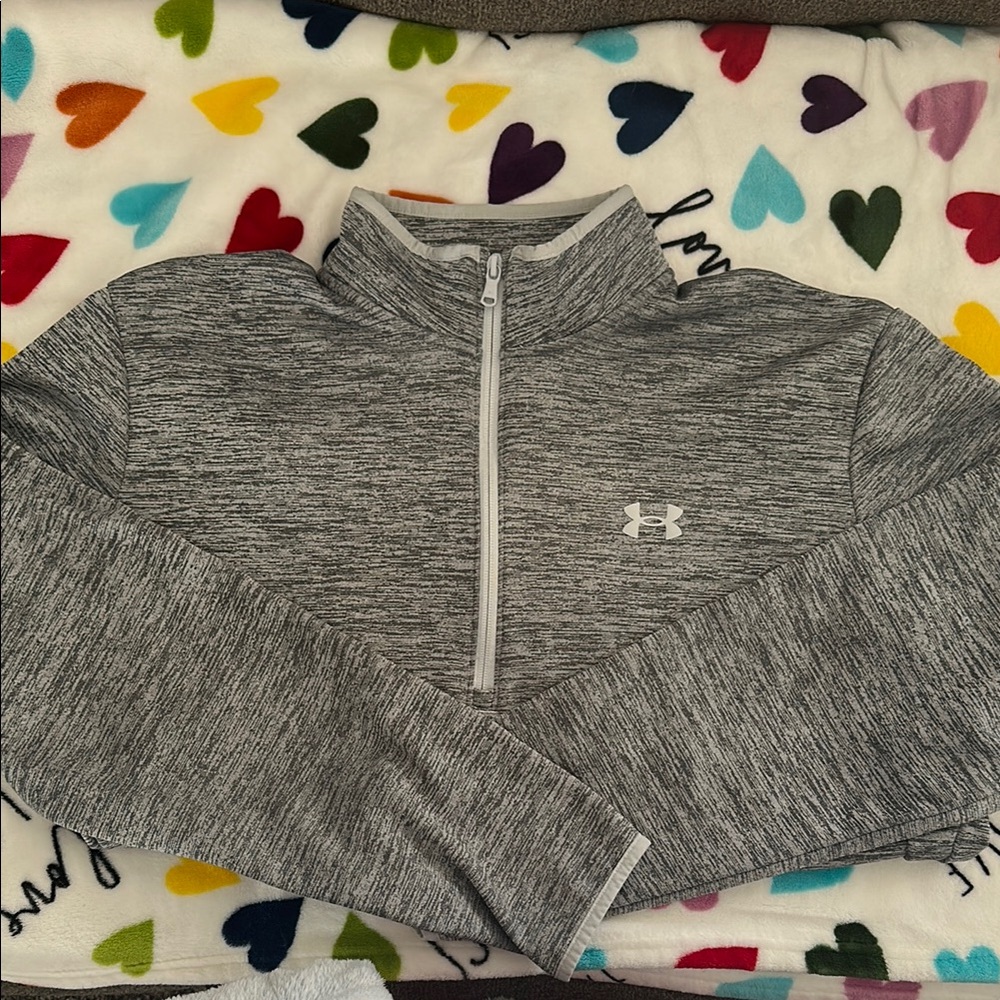 Under Armour Gray Quarter-Zip Sweatshirt